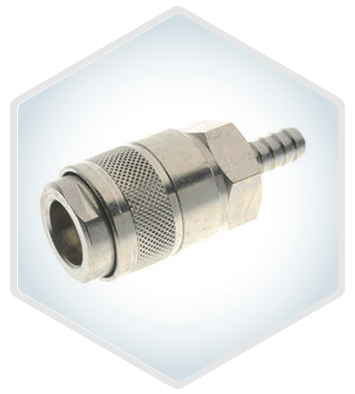 135 Socket with rest for rubber hose
