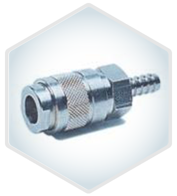 145 Socket with rest for rubber hose