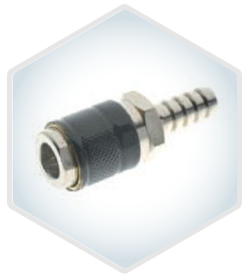 185 Socket with rest for rubber hose for shutter plug