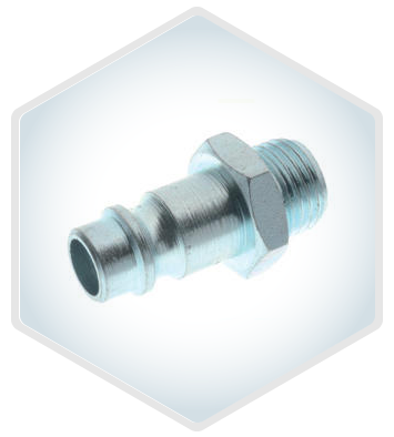 261AC Steel male plug