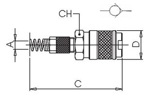 COMPRESSION SOCKET WITH NUT AND SPRING FOR SHUTTER PLUG