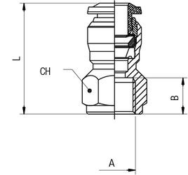 STRAIGHT FEMALE ADAPTOR