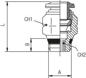 STRAIGHT MALE ADAPTOR “UNIVERSAL SHORT”